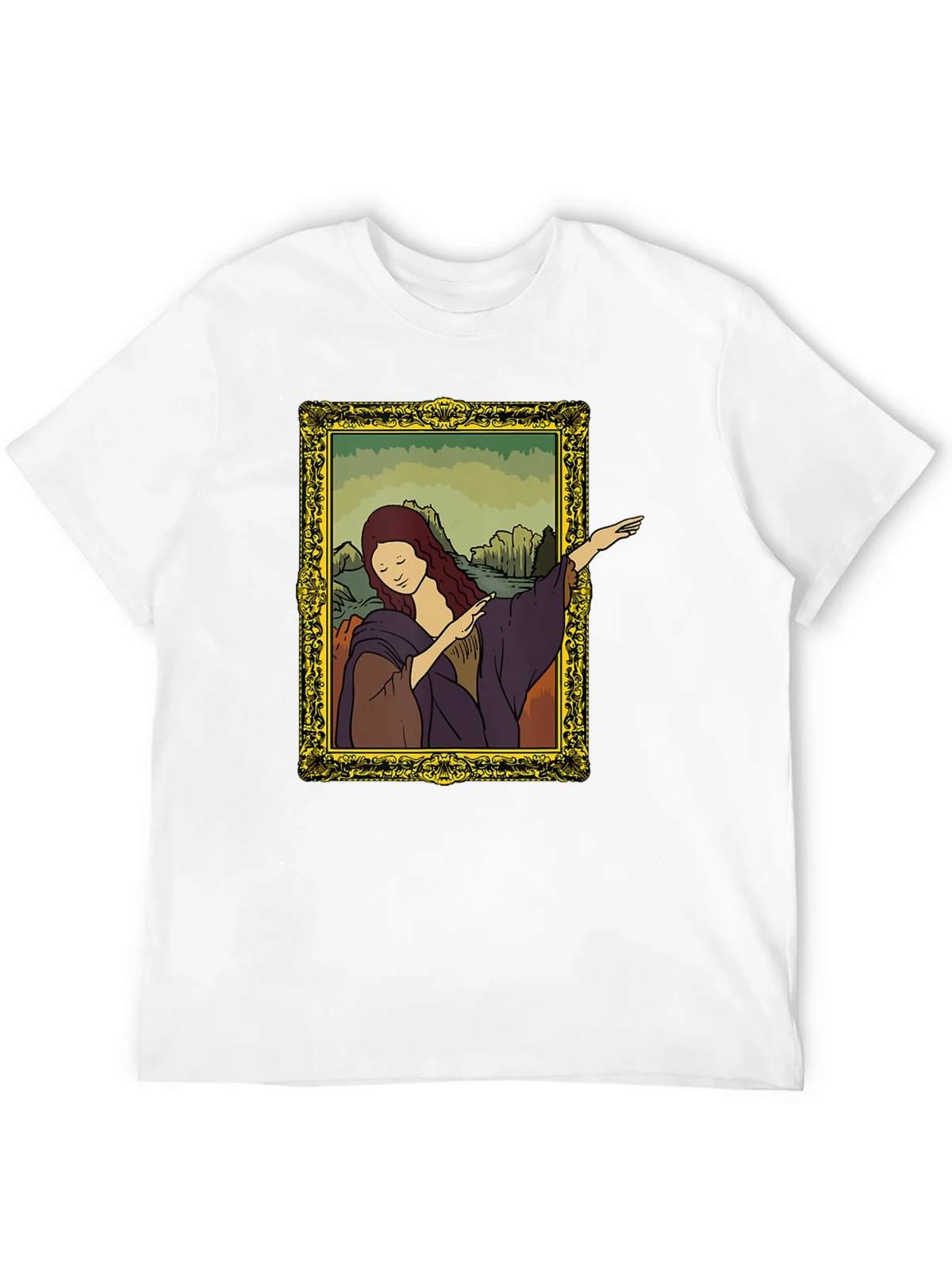 Mona Lisa Dabbing Graphic Tee - Black product image 11