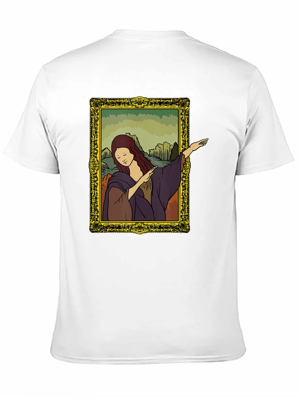 Mona Lisa Dabbing Graphic Tee - Black product image 10
