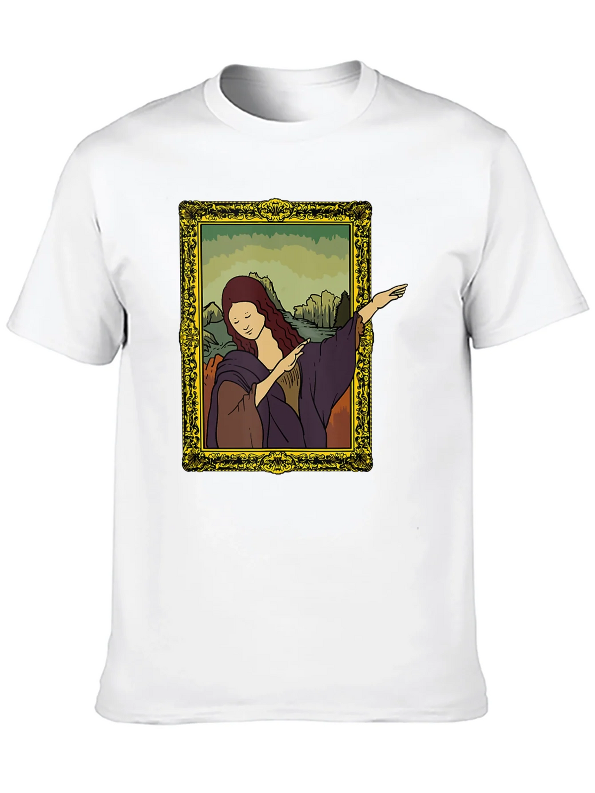 Mona Lisa Dabbing Graphic Tee - Black product image 9