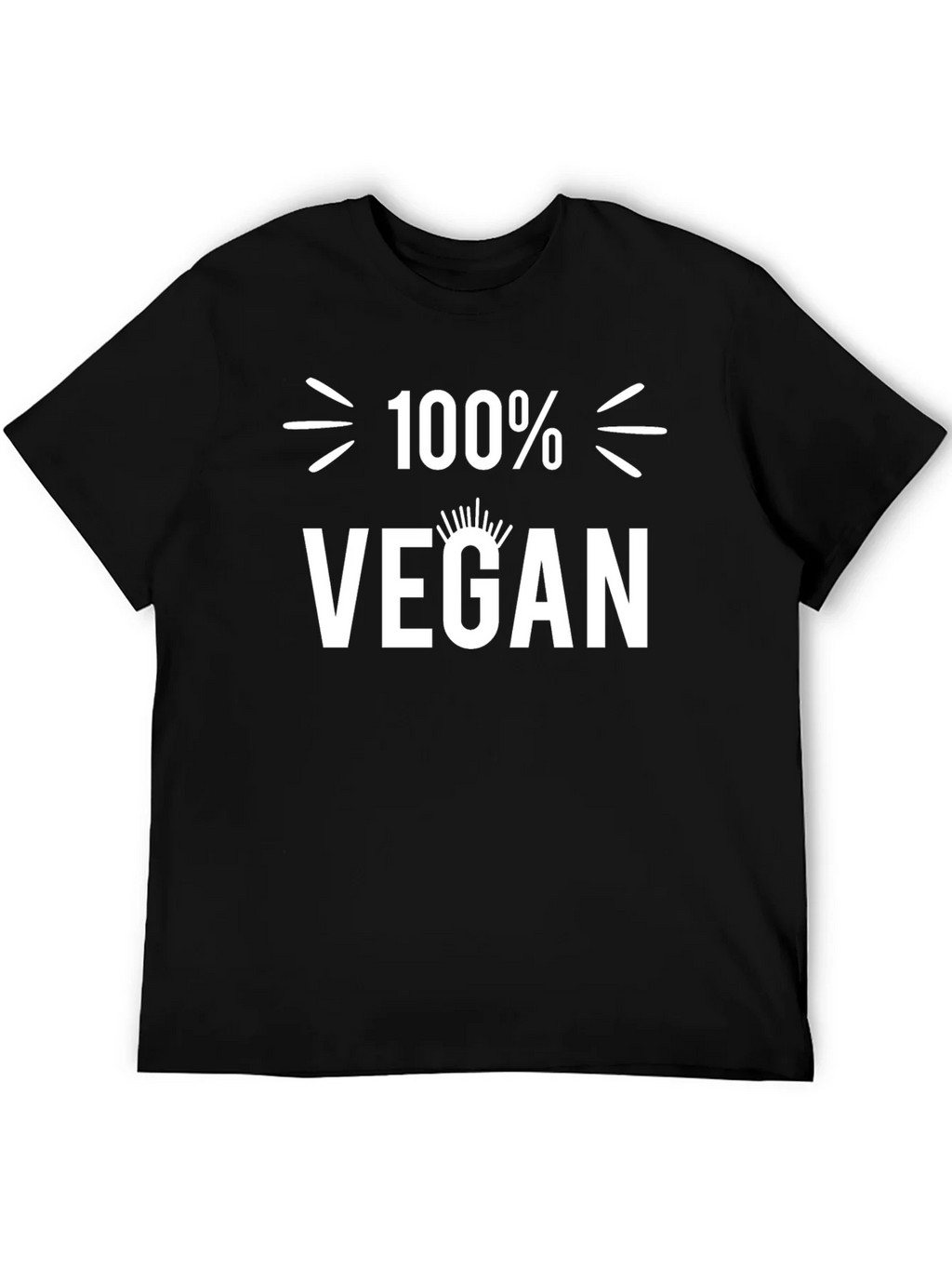 100% Vegan Black T-Shirt product image 5