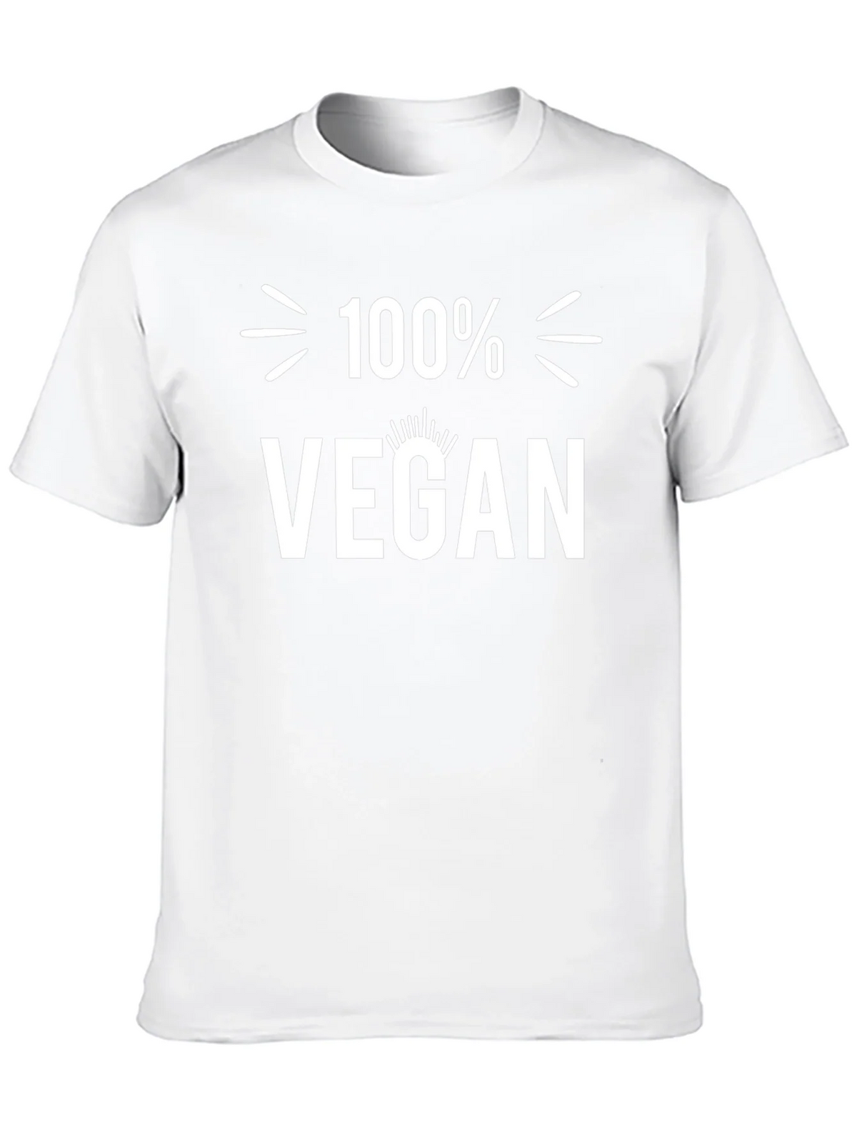 100% Vegan Black T-Shirt product image 9