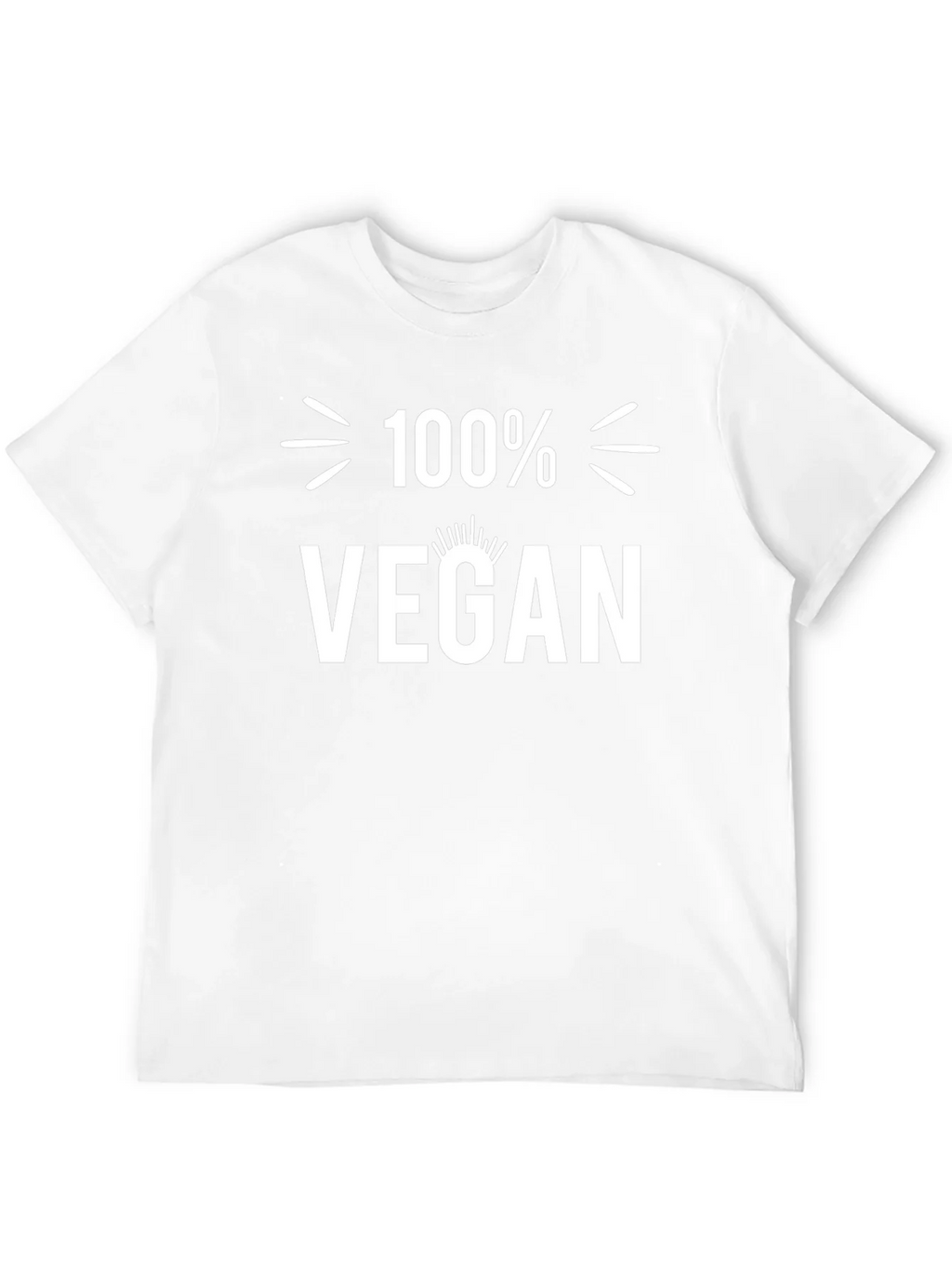 100% Vegan Black T-Shirt product image 11