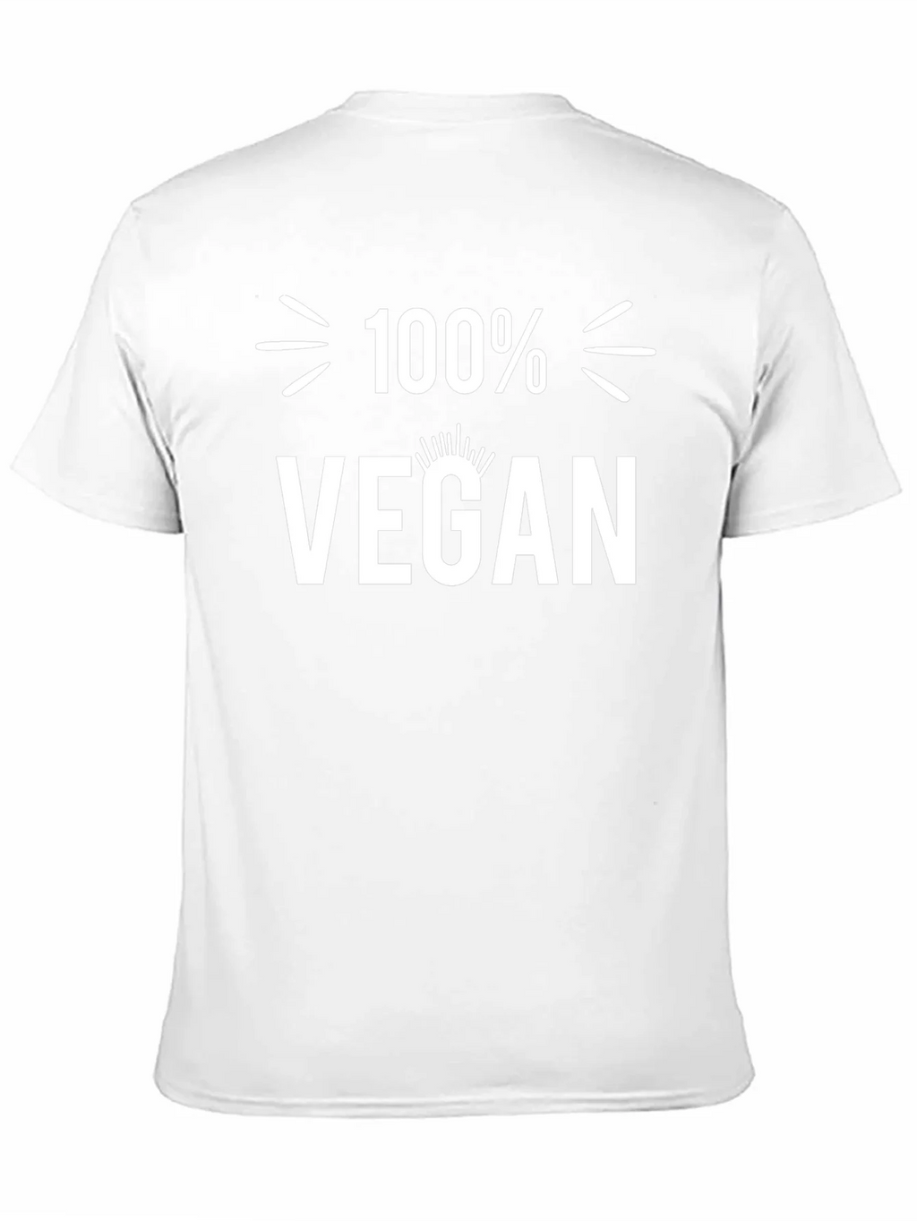100% Vegan Black T-Shirt product image 10