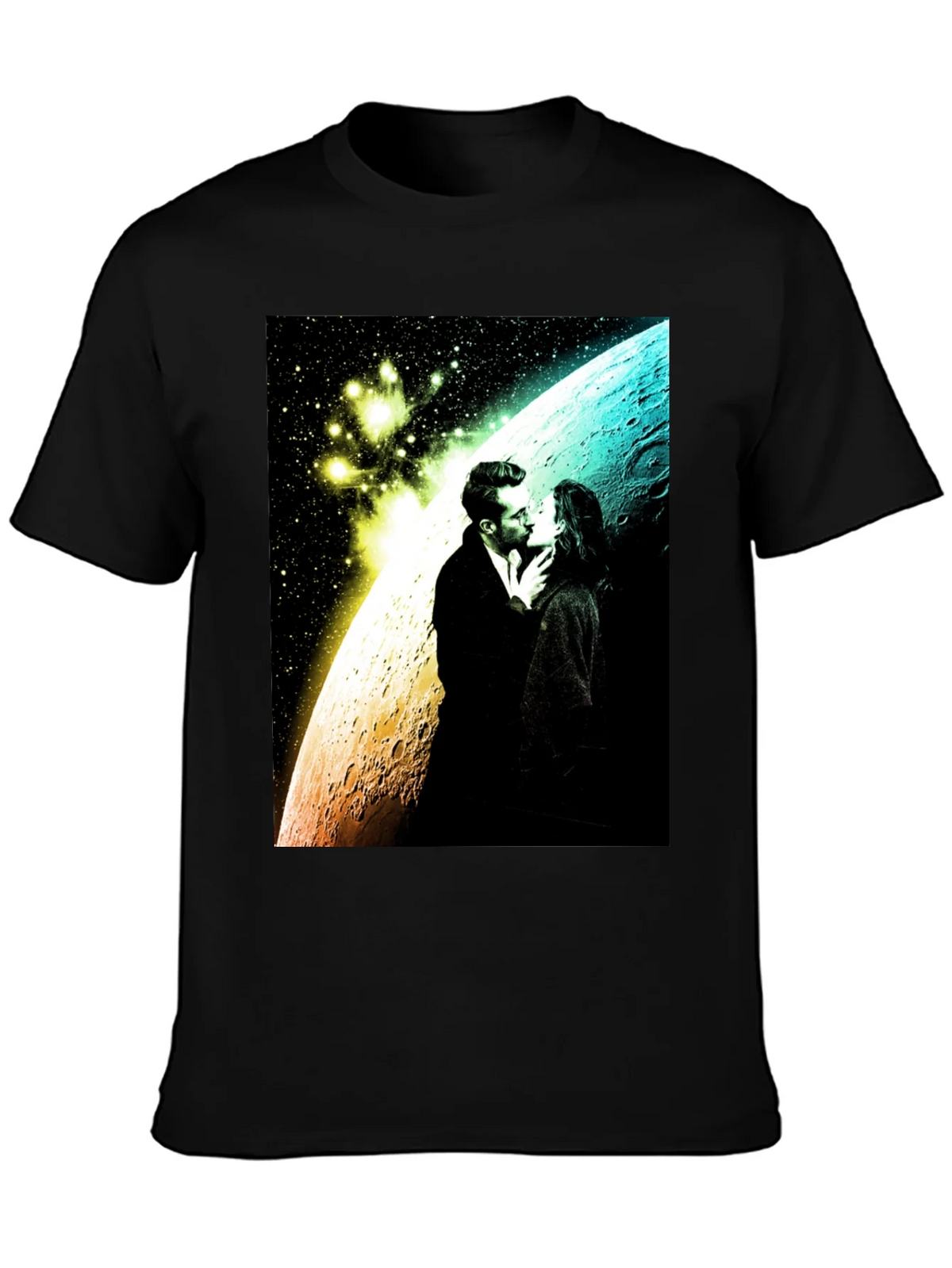 Romantic Space Kiss Graphic Tee product image 3
