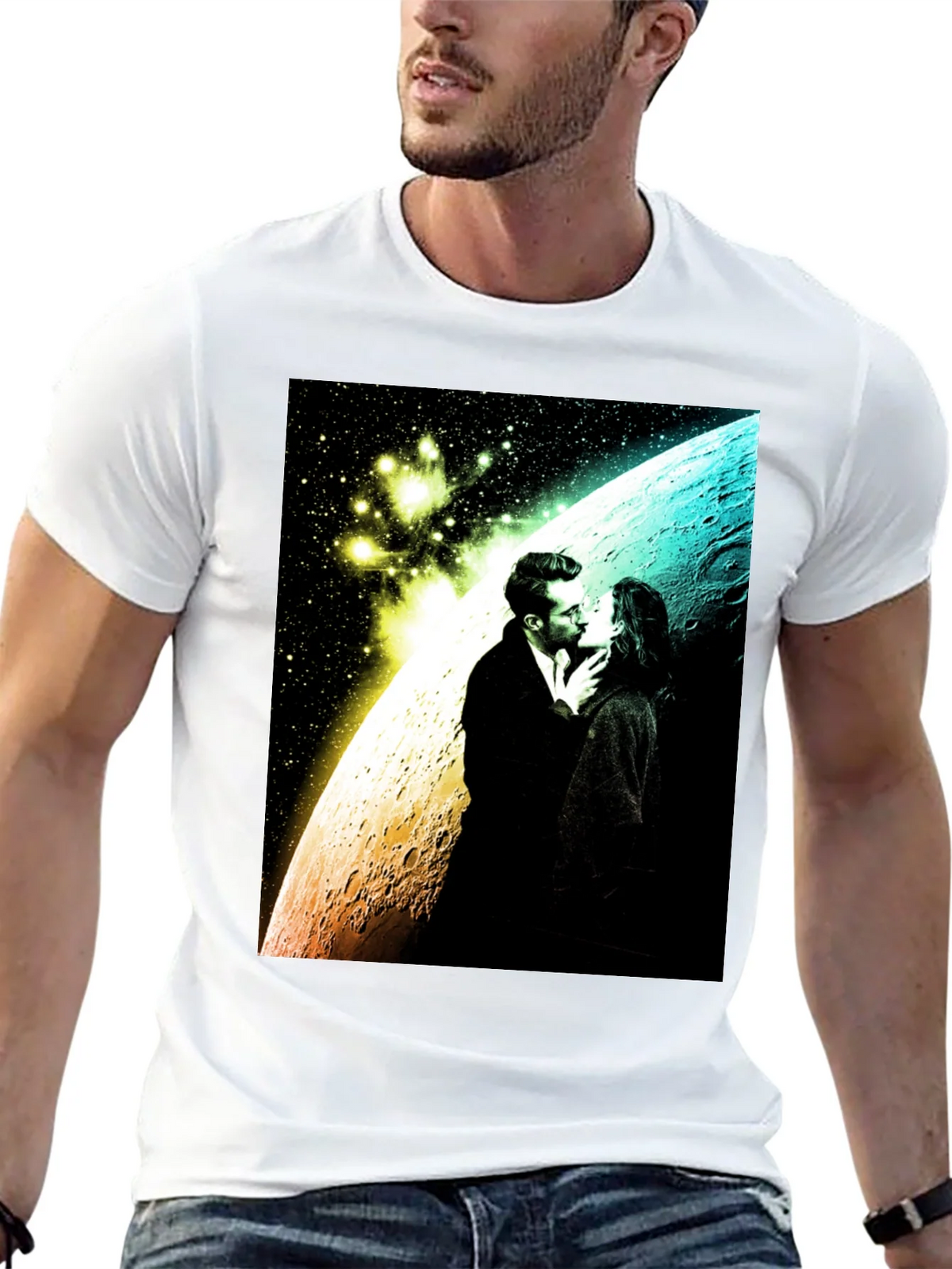 Romantic Space Kiss Graphic Tee product image 12