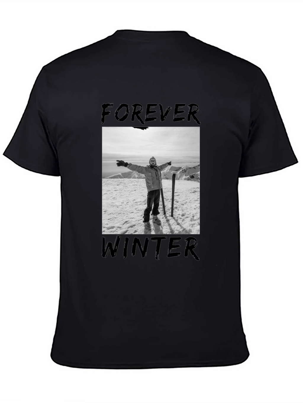 Forever Winter Graphic Tee - Black product image 4