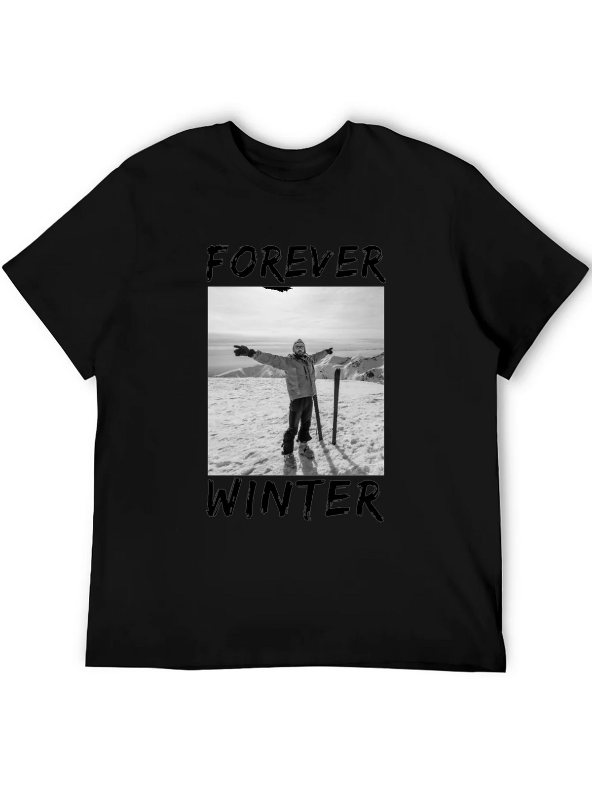 Forever Winter Graphic Tee - Black product image 5