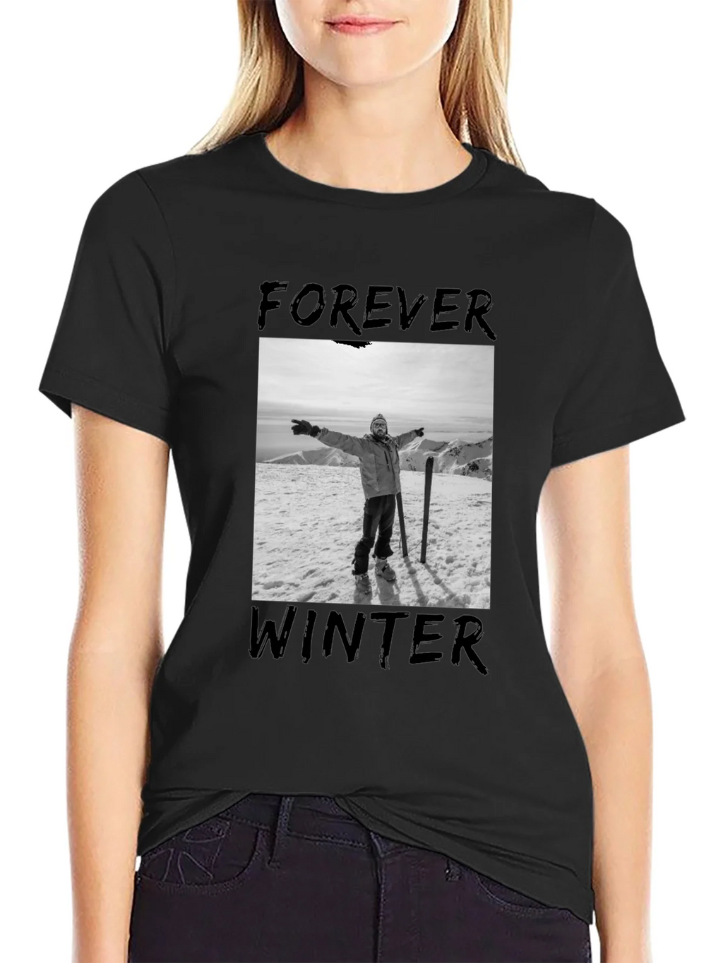 Forever Winter Graphic Tee - Black product image 2