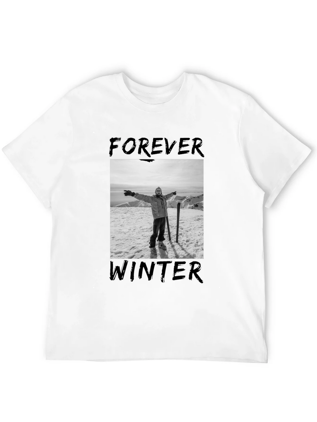 Forever Winter Graphic Tee - Black product image 11