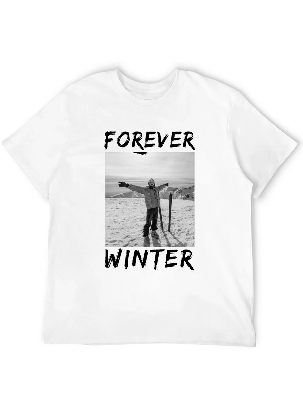 Forever Winter Graphic Tee - Black product image 11
