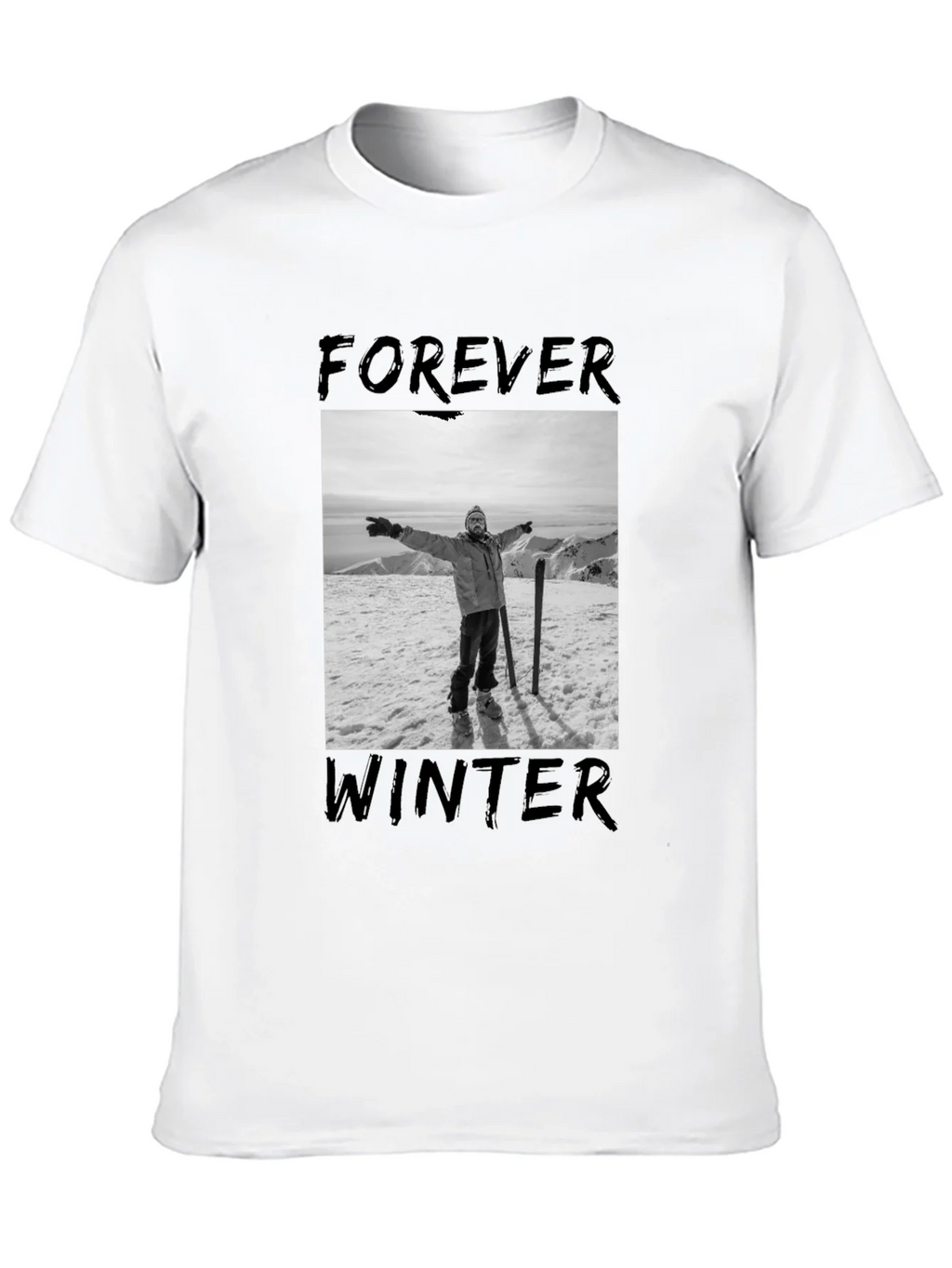 Forever Winter Graphic Tee - Black product image 9