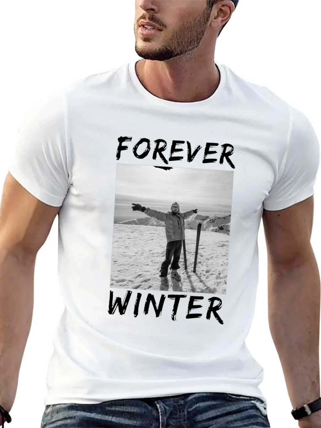 Forever Winter Graphic Tee - Black product image 12