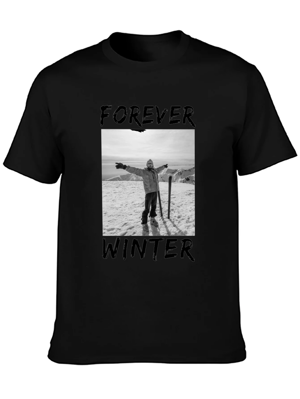 Forever Winter Graphic Tee - Black product image 3
