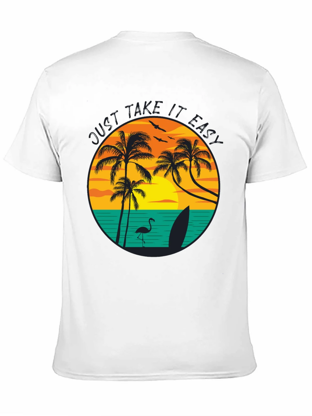Just Take It Easy Graphic Tee - Tropical Beach Design product image 10