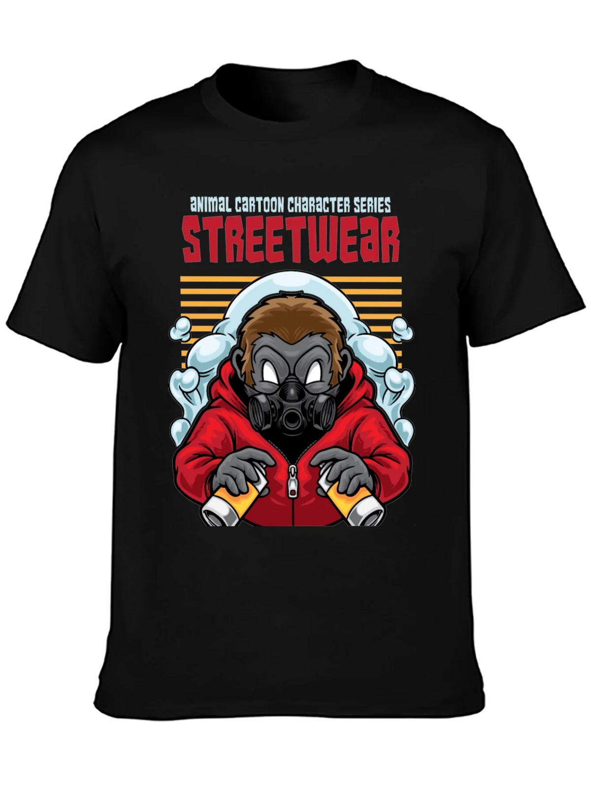 Streetwear Gorilla Graphic Black T-Shirt product image 3