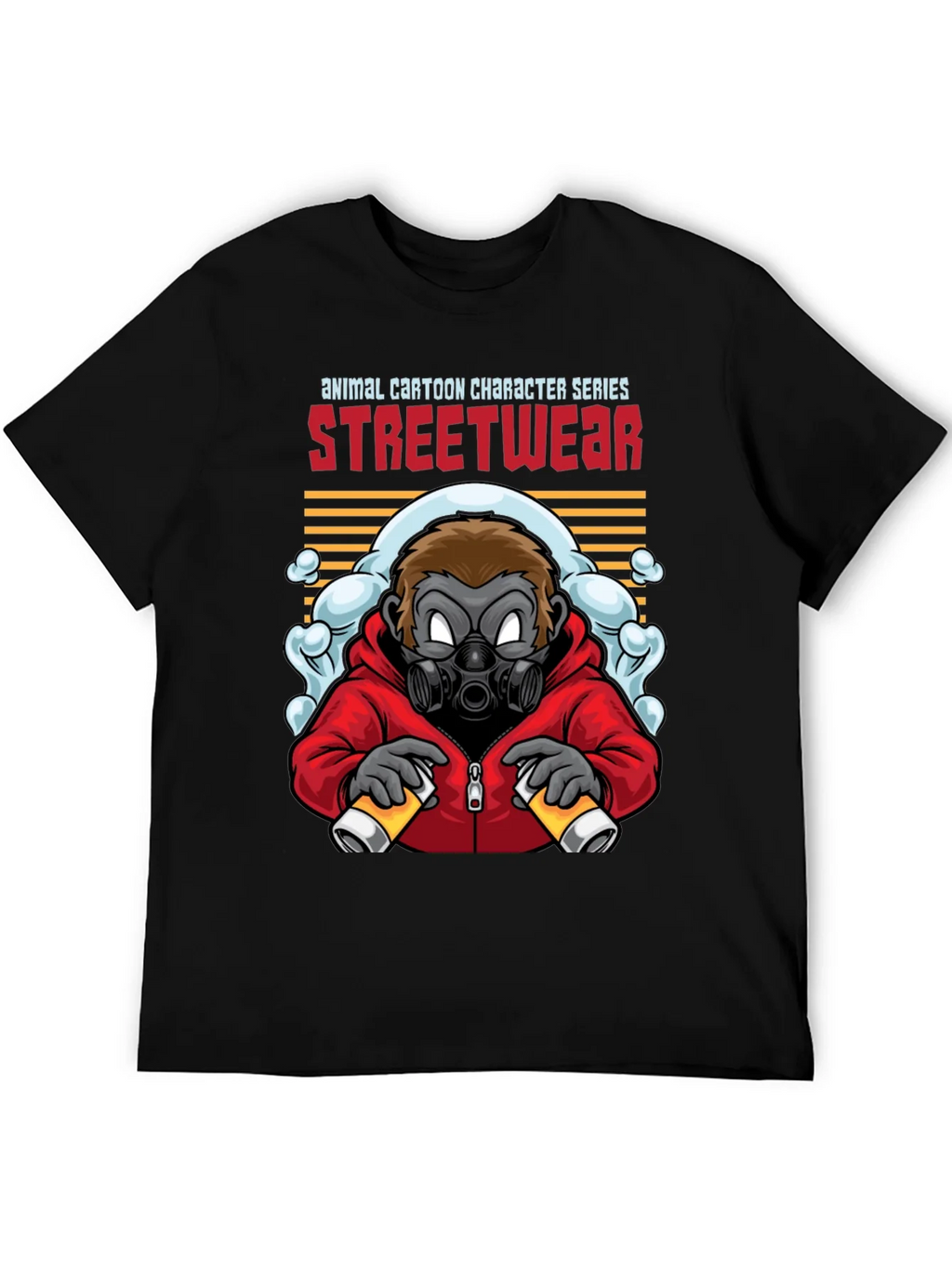 Streetwear Gorilla Graphic Black T-Shirt product image 5