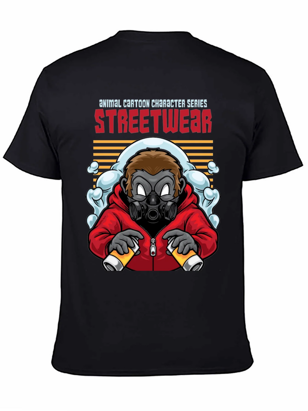 Streetwear Gorilla Graphic Black T-Shirt product image 4
