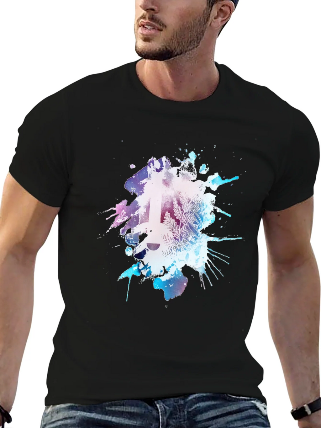 Abstract Guitar Graphic Tee - Mens Black T-Shirt product image 6