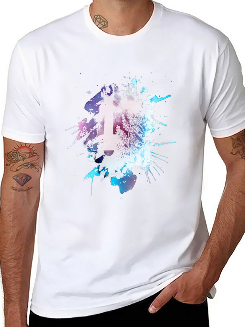 Abstract Guitar Graphic Tee - Mens Black T-Shirt product image 7