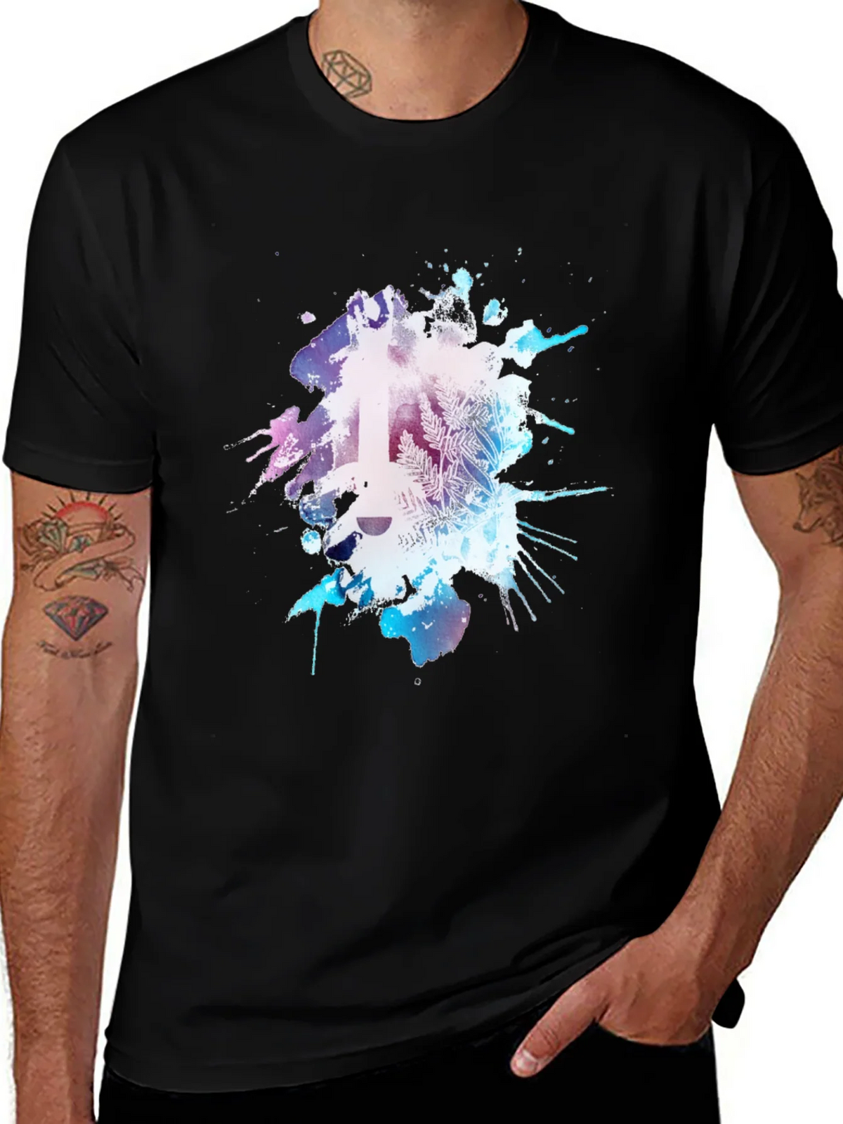 Abstract Guitar Graphic Tee - Mens Black T-Shirt product image 1