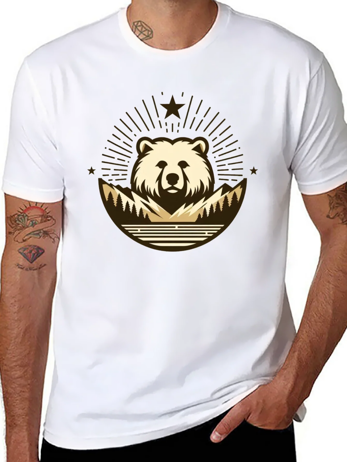 Bear Mountain T-Shirt - Nature Inspired Graphic Tee product image 7