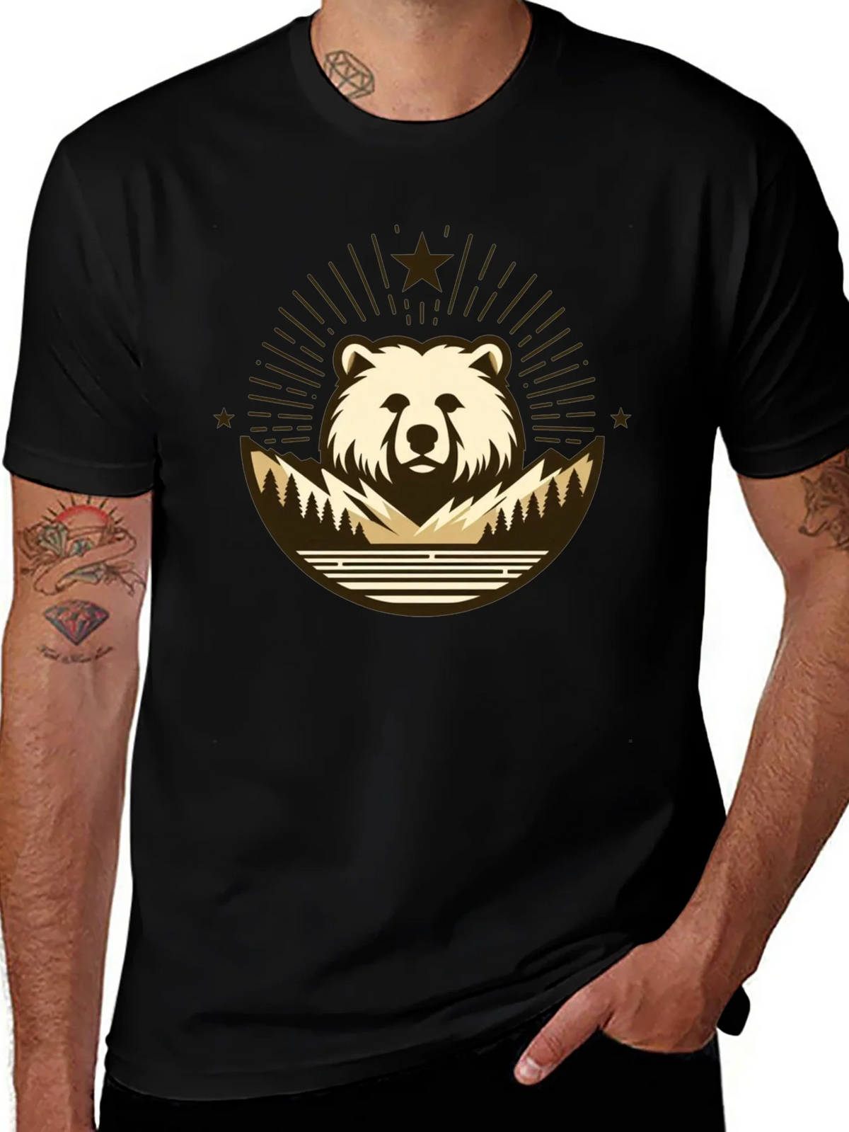 Bear Mountain T-Shirt - Nature Inspired Graphic Tee product image 1
