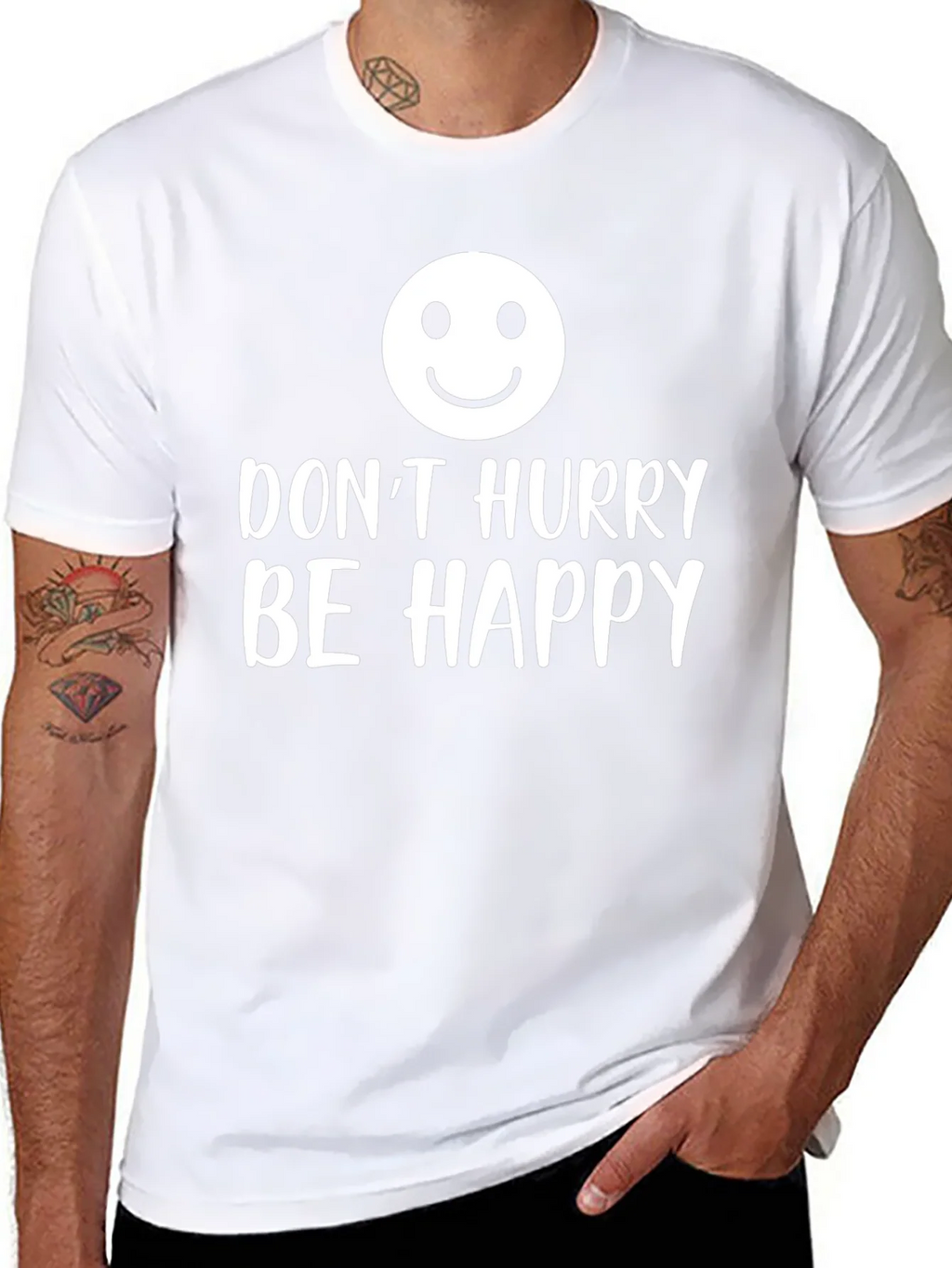 Dont Hurry Be Happy Graphic T-Shirt product image 7
