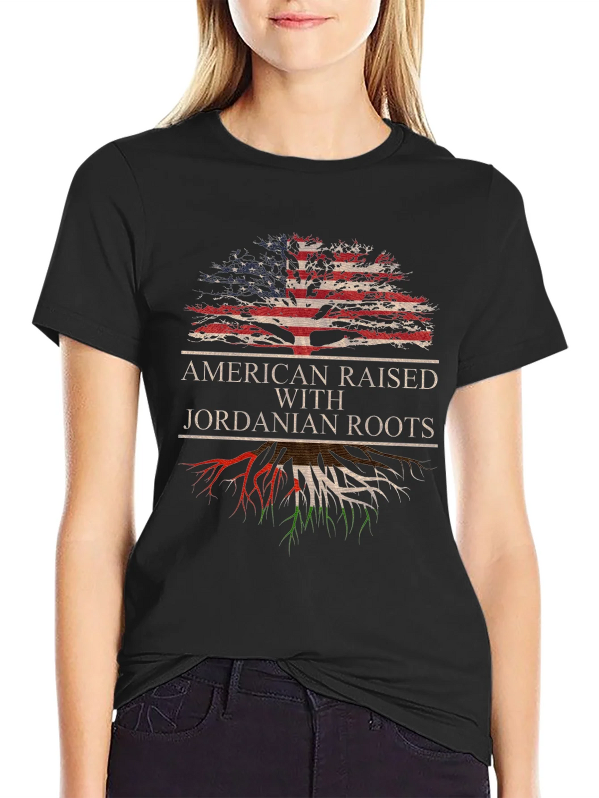 American Raised Jordanian Roots T-Shirt product image 2