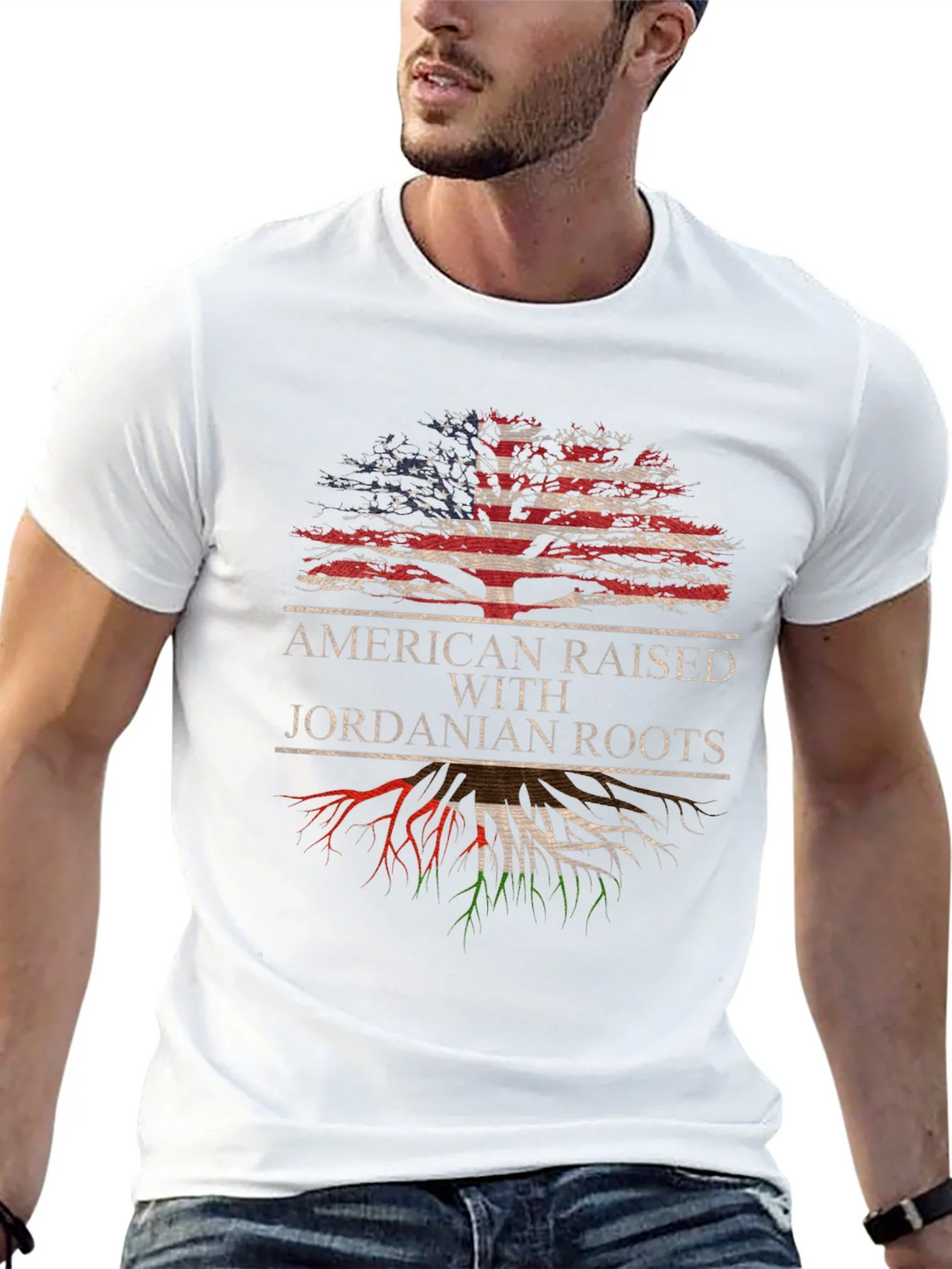 American Raised Jordanian Roots T-Shirt product image 12