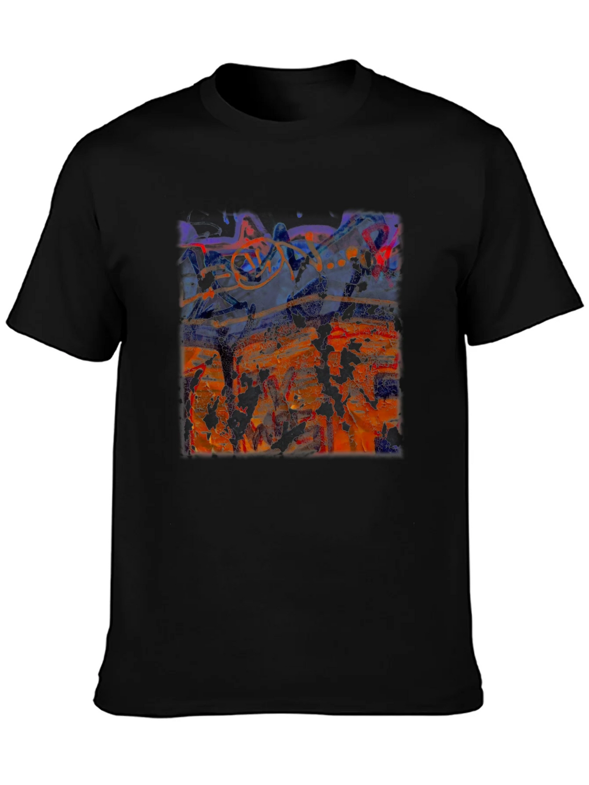 Abstract Art Graphic T-Shirt Black product image 3