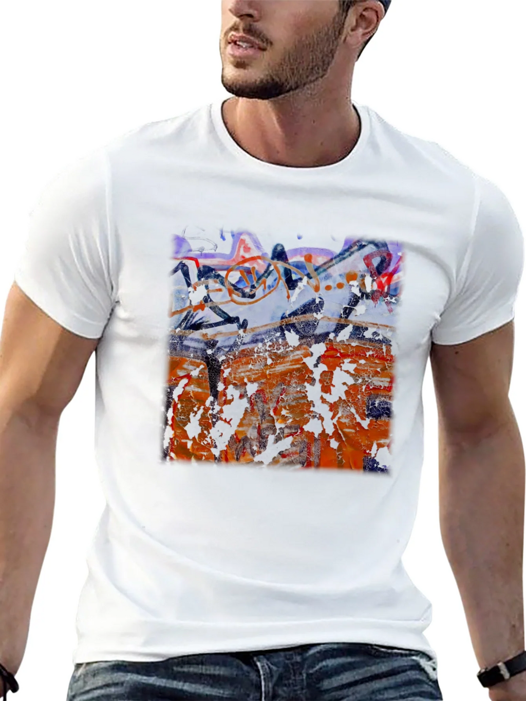 Abstract Art Graphic T-Shirt Black product image 12