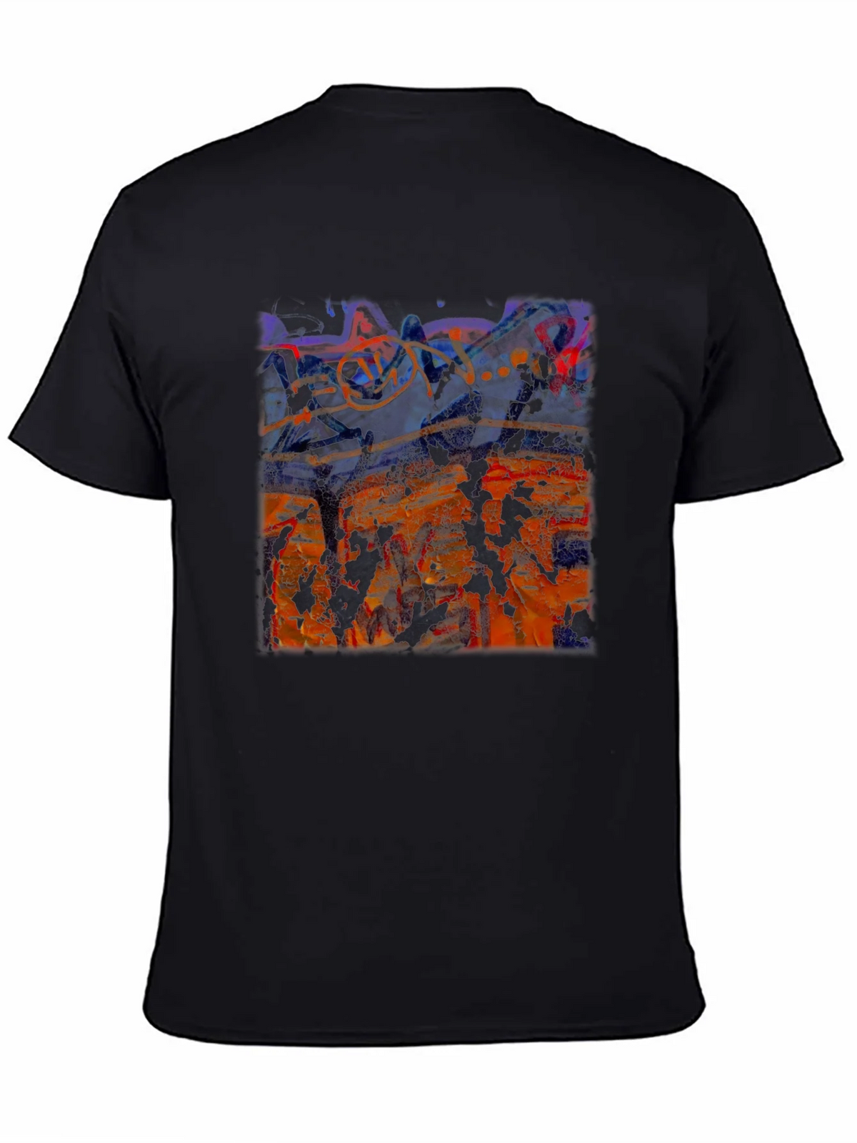 Abstract Art Graphic T-Shirt Black product image 4