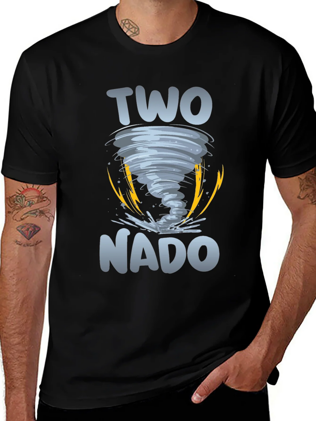 Two-nado Graphic Tee - Tornado 2nd Birthday Shirt product image 1