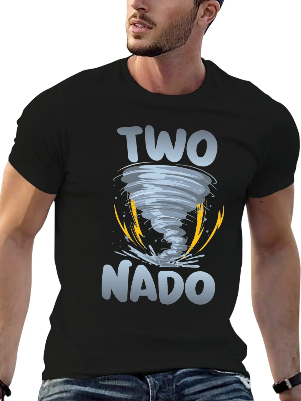 Two-nado Graphic Tee - Tornado 2nd Birthday Shirt product image 6