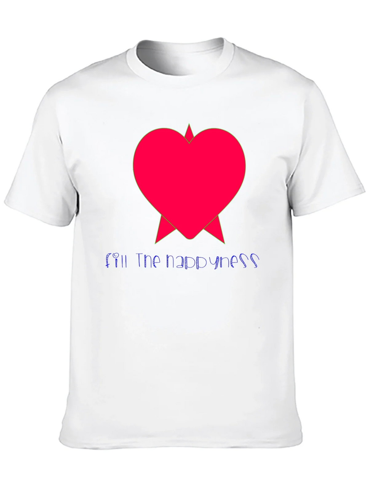 Stylish Fill the happiness Heart Graphic Tee product image 3