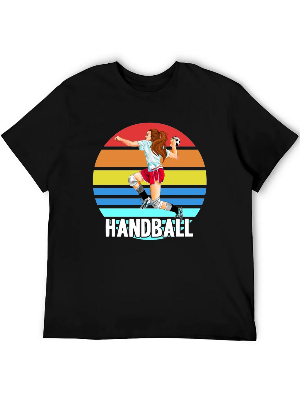Handball Sunset Graphic T-Shirt product image 5