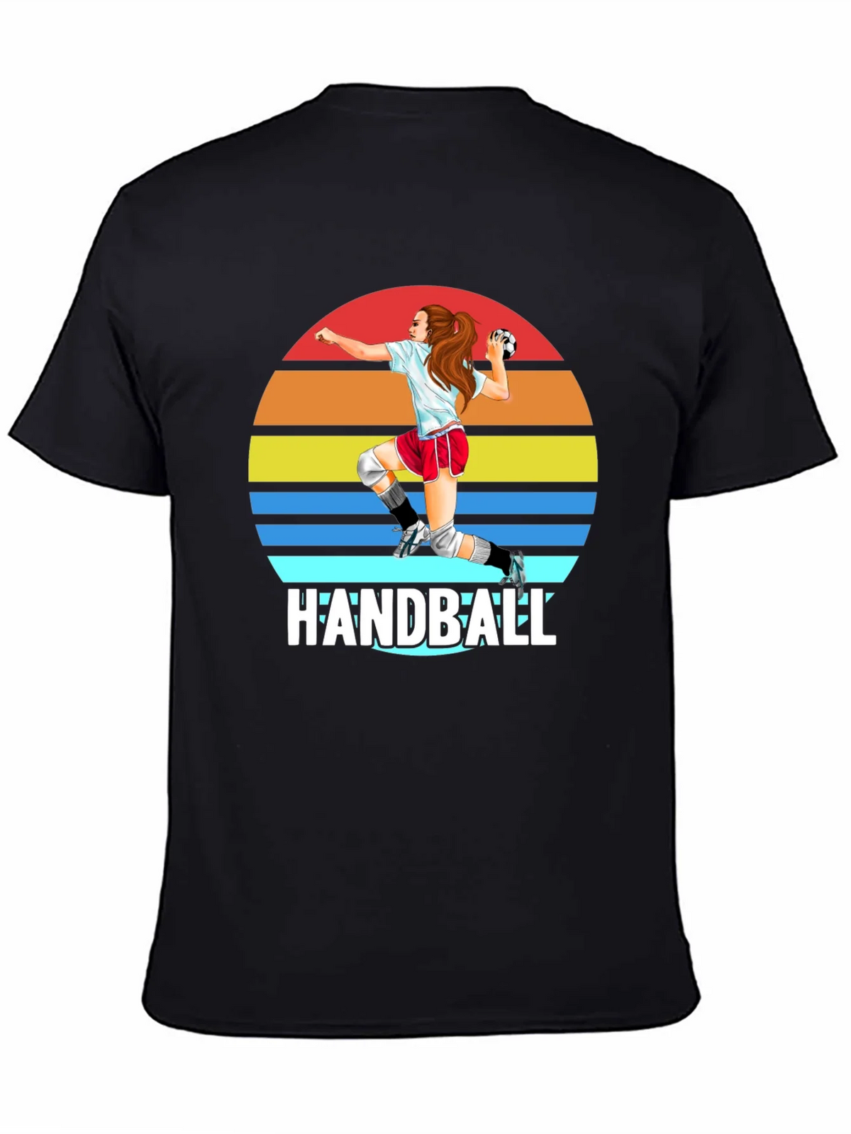 Handball Sunset Graphic T-Shirt product image 4