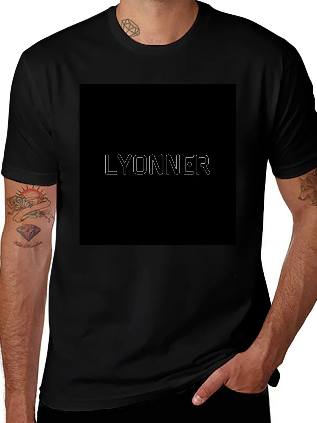 LYONNER Graphic Print Black T-Shirt product image 1
