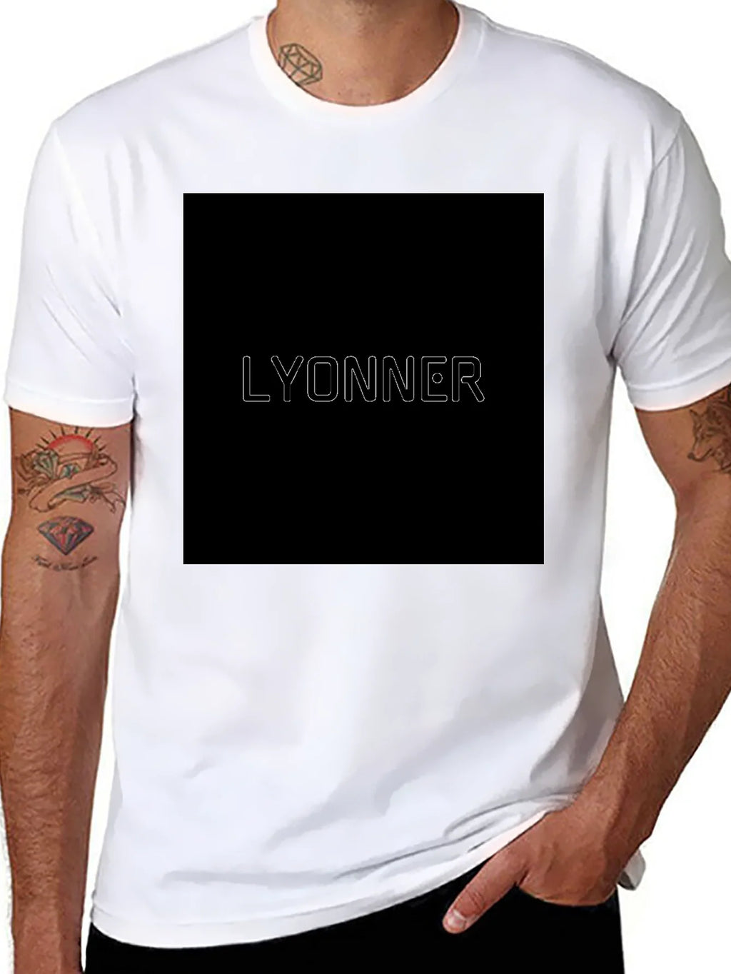 LYONNER Graphic Print Black T-Shirt product image 7