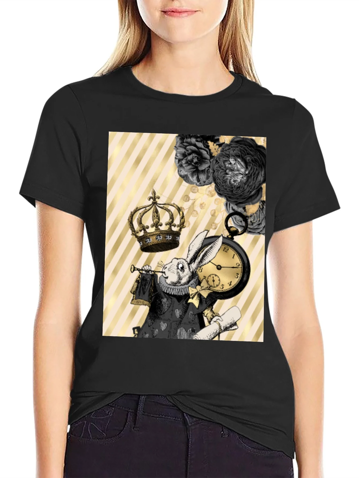 Whimsical Rabbit Graphic Tee product image 2