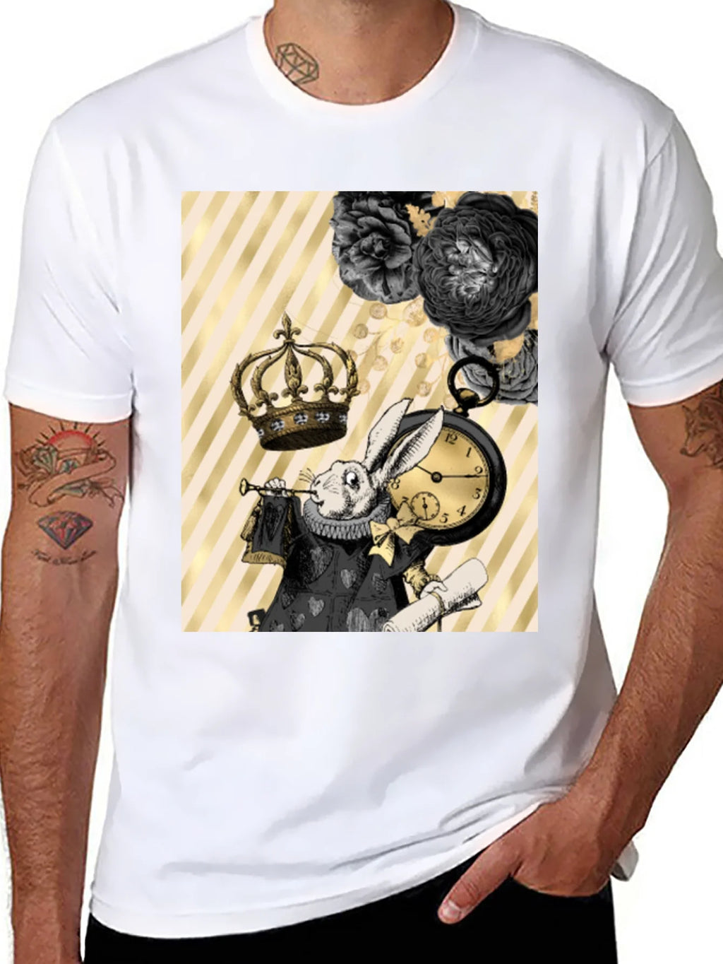Whimsical Rabbit Graphic Tee product image 7