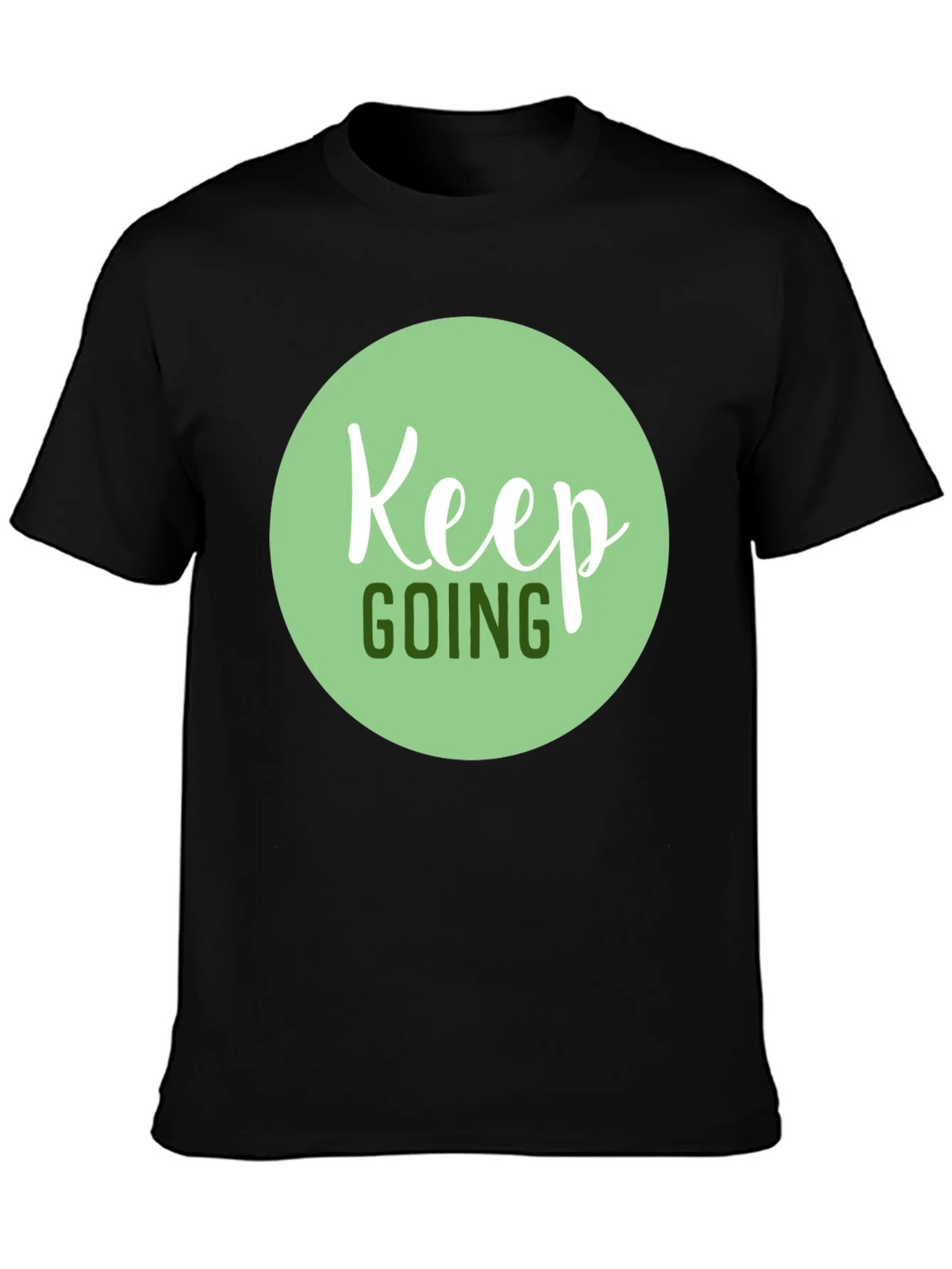 Keep Going Graphic Tee - Black Motivational T-Shirt product image 3
