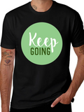 Keep Going Graphic Tee - Black Motivational T-Shirt product image 1
