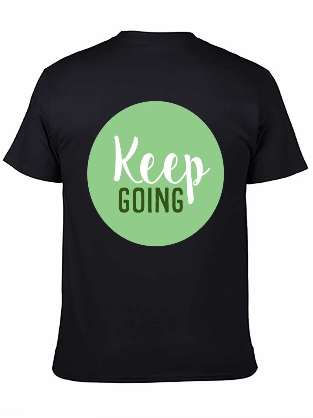 Keep Going Graphic Tee - Black Motivational T-Shirt product image 4