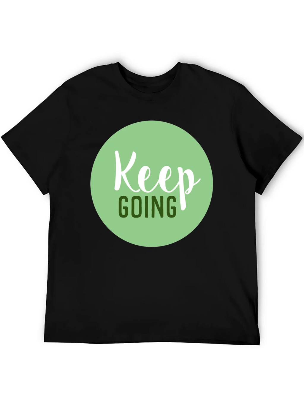 Keep Going Graphic Tee - Black Motivational T-Shirt product image 5