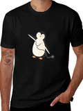 Penguin Doctor Graphic Tee - Novelty T-Shirt product image 1