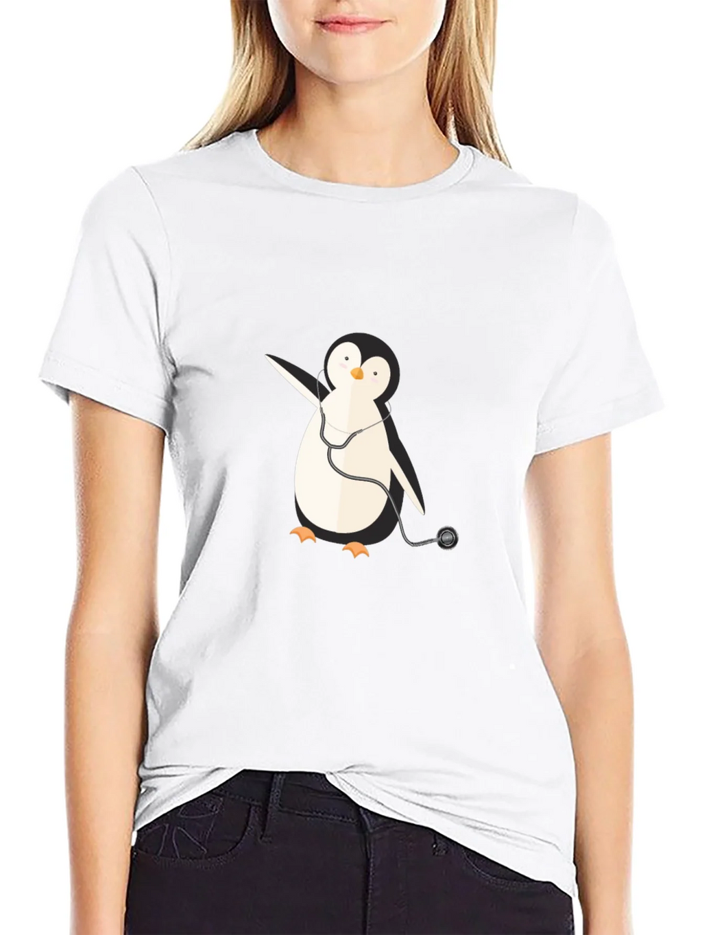 Penguin Doctor Graphic Tee - Novelty T-Shirt product image 8