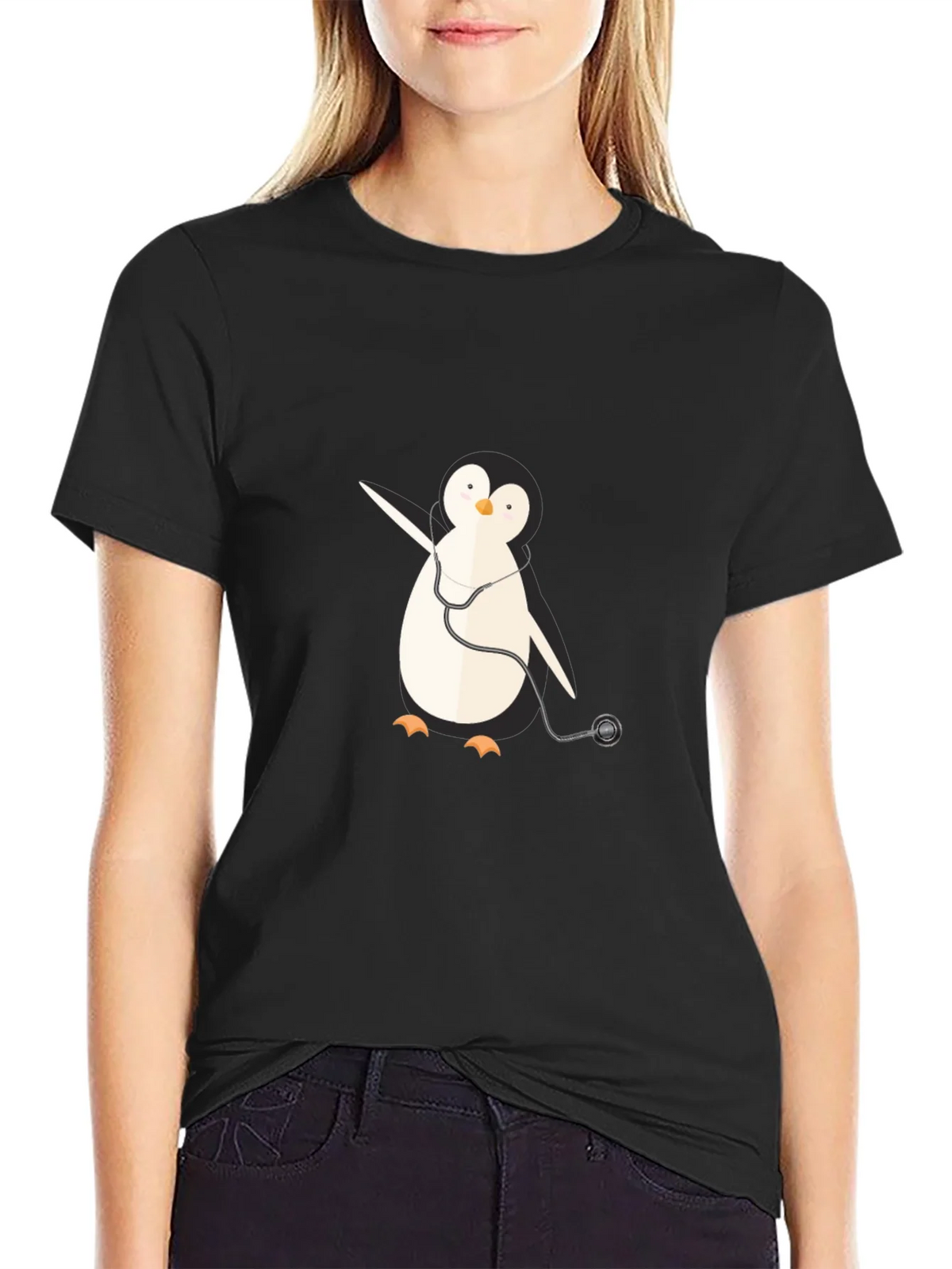 Penguin Doctor Graphic Tee - Novelty T-Shirt product image 2