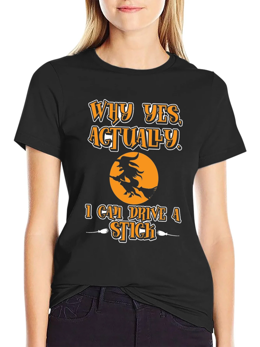 Witch Ride Halloween T-Shirt - I Can Drive A Stick Tee product image 2
