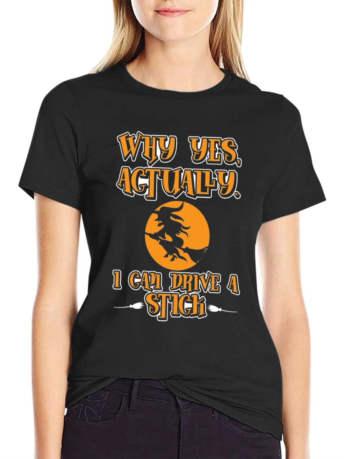 Witch Ride Halloween T-Shirt - I Can Drive A Stick Tee product image 2
